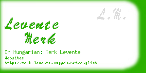 levente merk business card